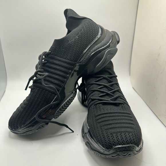 CUSHIONAIRE Women's Knit Sneaker +Memory Foam 9 BLACK - Picture 7 of 7